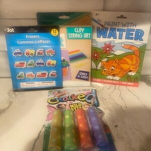 Lot of children’s crafts